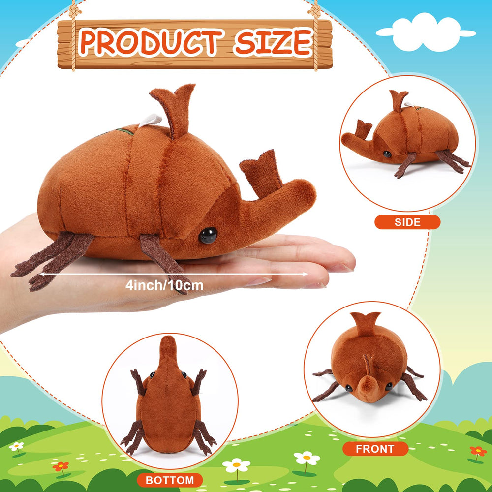 Meooeck beetle plush close-up reveals soft fabric texture.