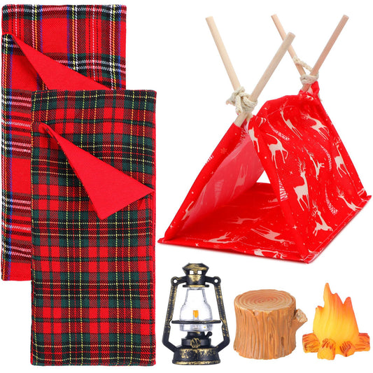 Meooeck doll camping tent enhances imaginative outdoor play scenes