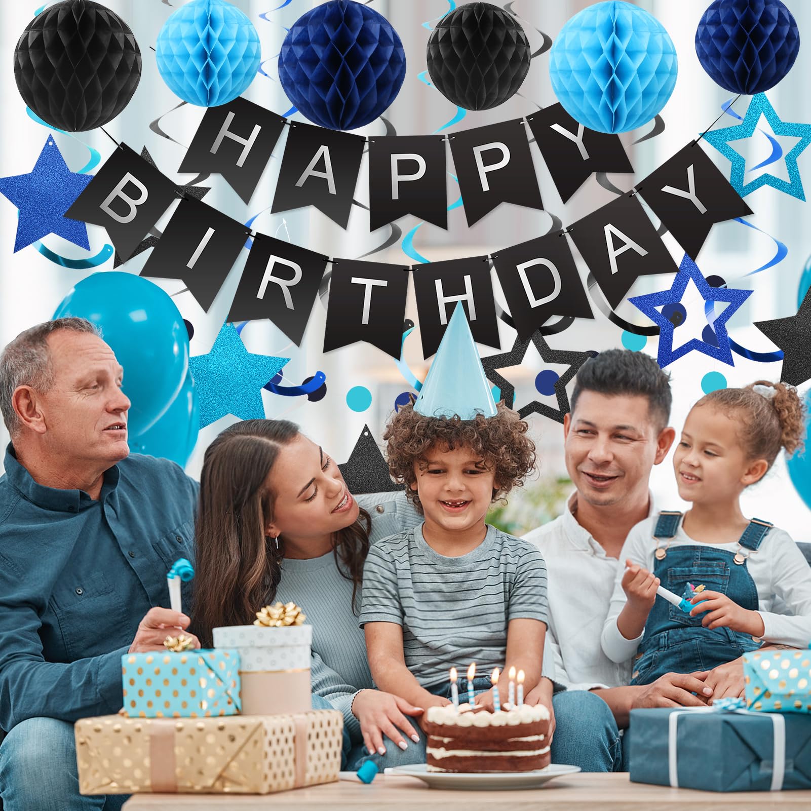 Meowtastic stars swirls streamers provide dynamic movement and color.