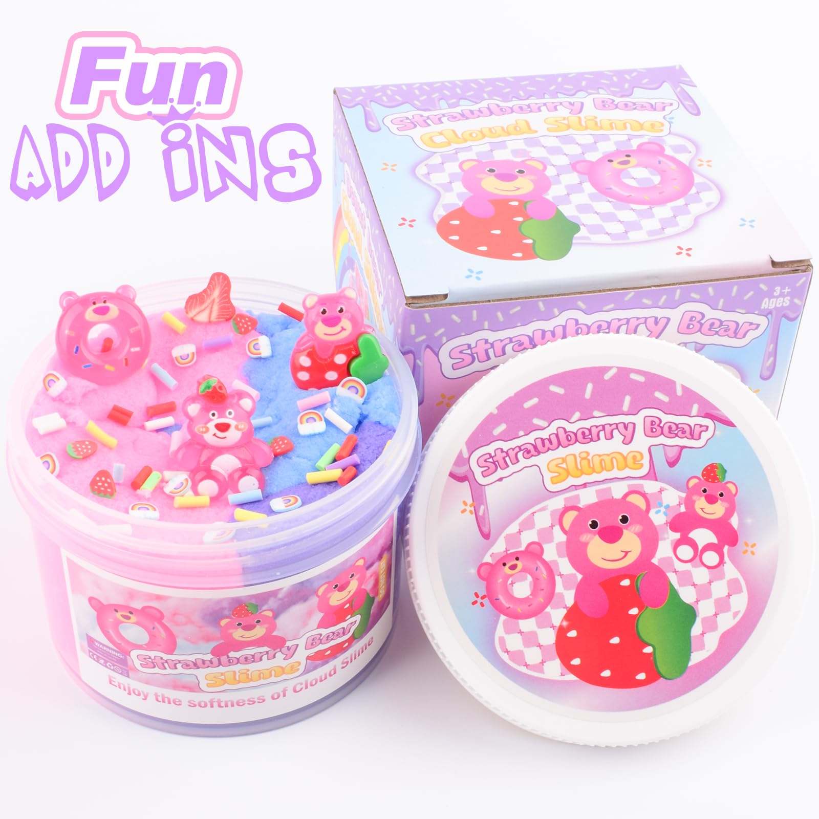 MERMAIDSLIME 8 oz reusable container keeps slime neat and ready for fun