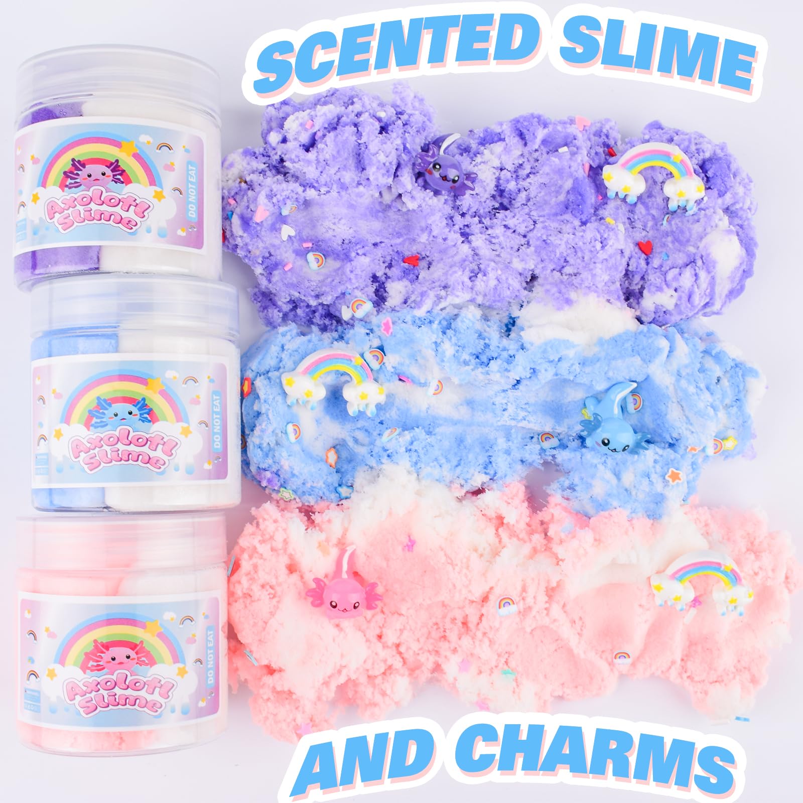 MERMAIDSLIME axolotl charms pack adds cute decorations for slime sessions