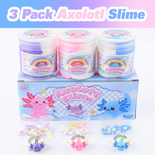 MERMAIDSLIME blue axolotl butter slime offering smooth feel and vibrant color