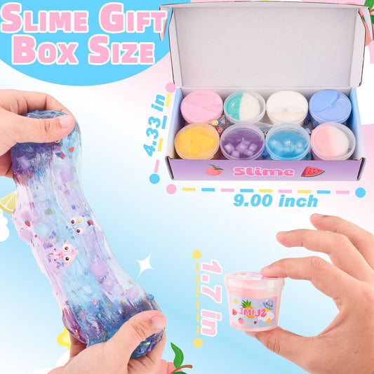 MERMAIDSLIME pink peach cloud slime 60ml fluffy texture for imaginative play.