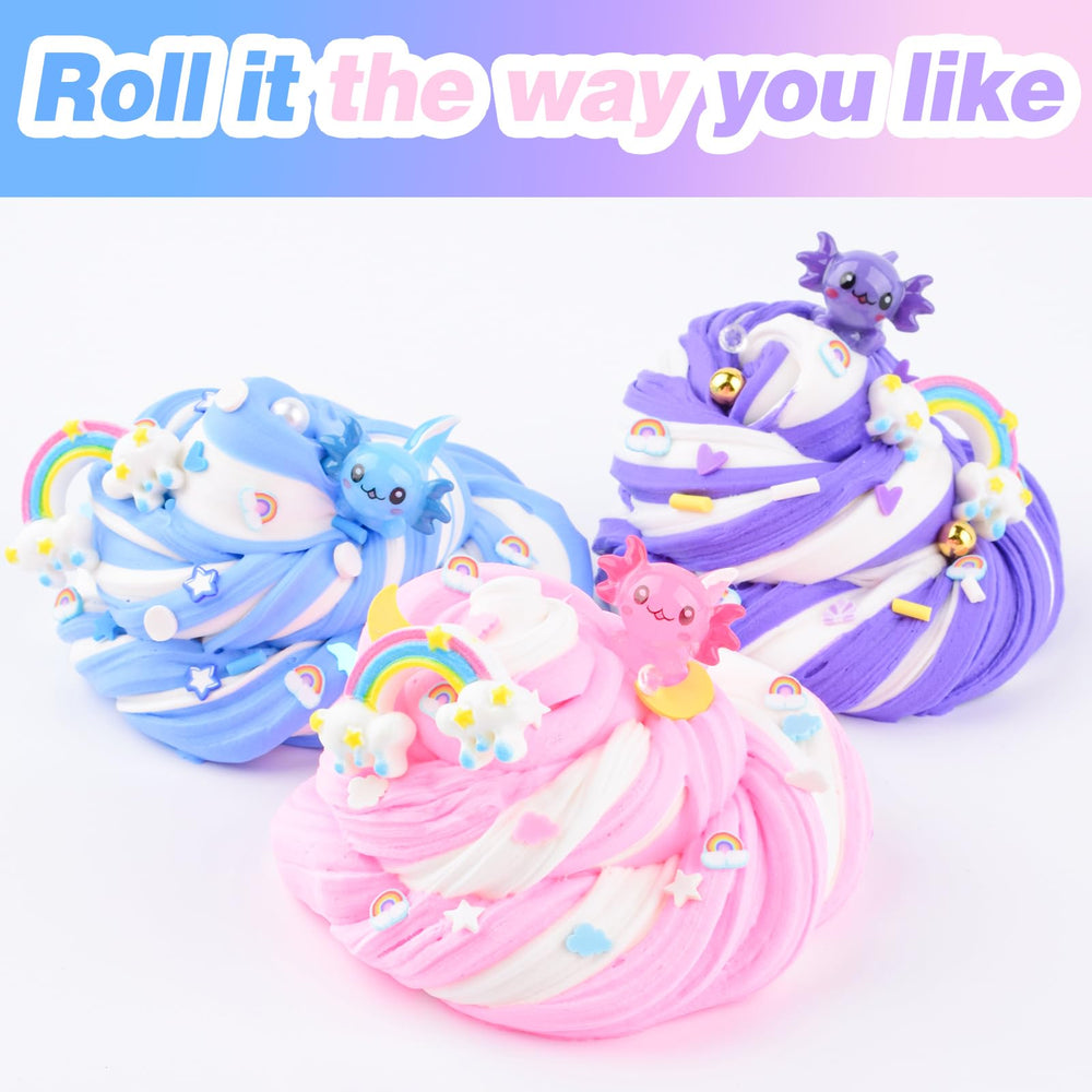 MERMAIDSLIME purple axolotl butter slime for lively, vivid slime crafts