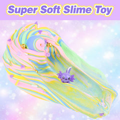 MERMAIDSLIME Soft, stretchable slime stays non-sticky for easy reshaping.