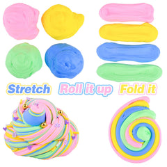 MERMAIDSLIME Two-color, scented slime offers a pleasant sensory experience.