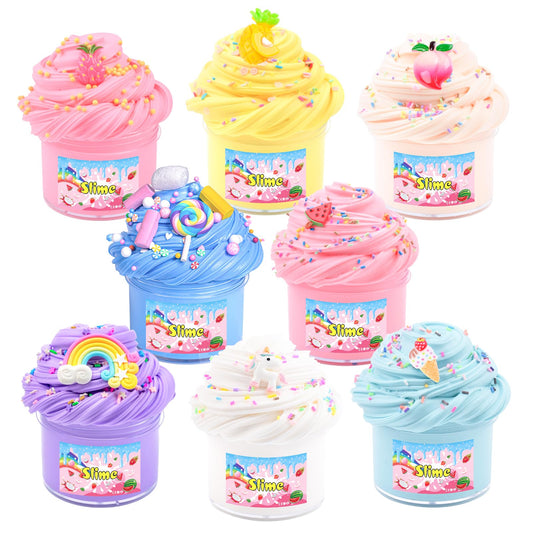 MermaidSlime butter slime kit peach scented for soft, stretchable play