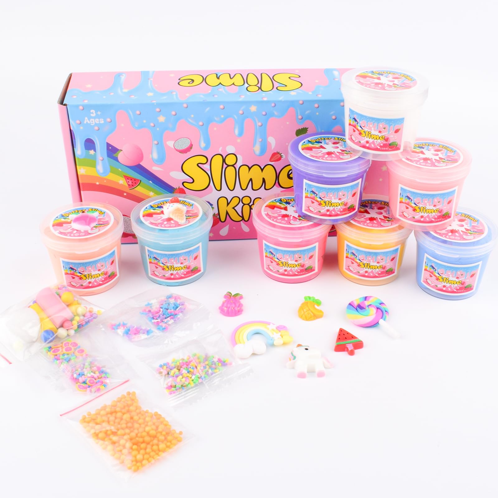 MermaidSlime butter slime kit unicorn charms add visual fun to slime