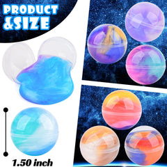MERMAIDSLIME Galaxy Slime Ball airtight container preserves freshness and prevents mess.