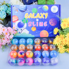 MERMAIDSLIME Galaxy Slime Ball storage friendly design keeps play clean.