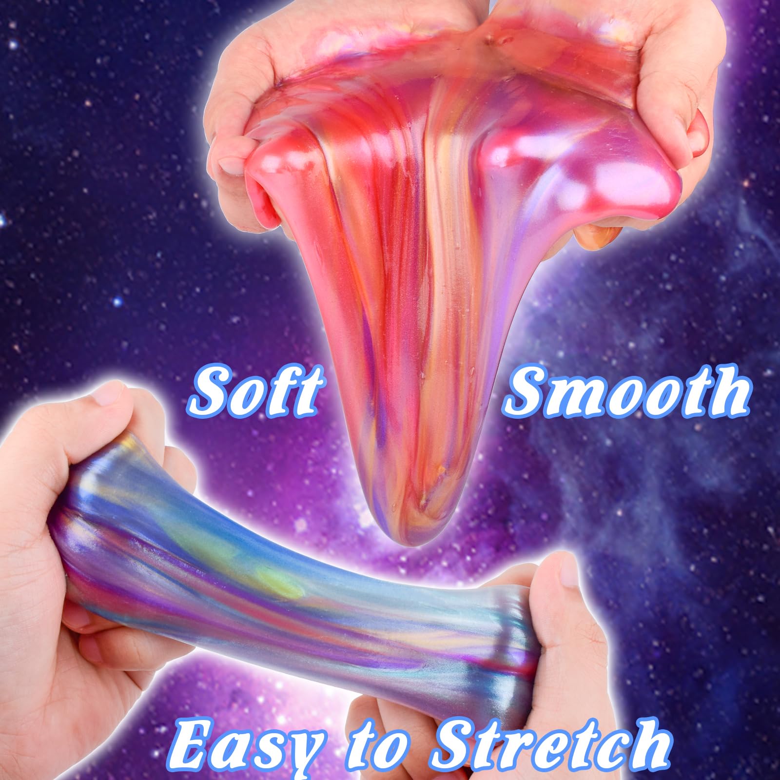 MERMAIDSLIME Galaxy Slime Ball kids playtime with safe hands on activity.