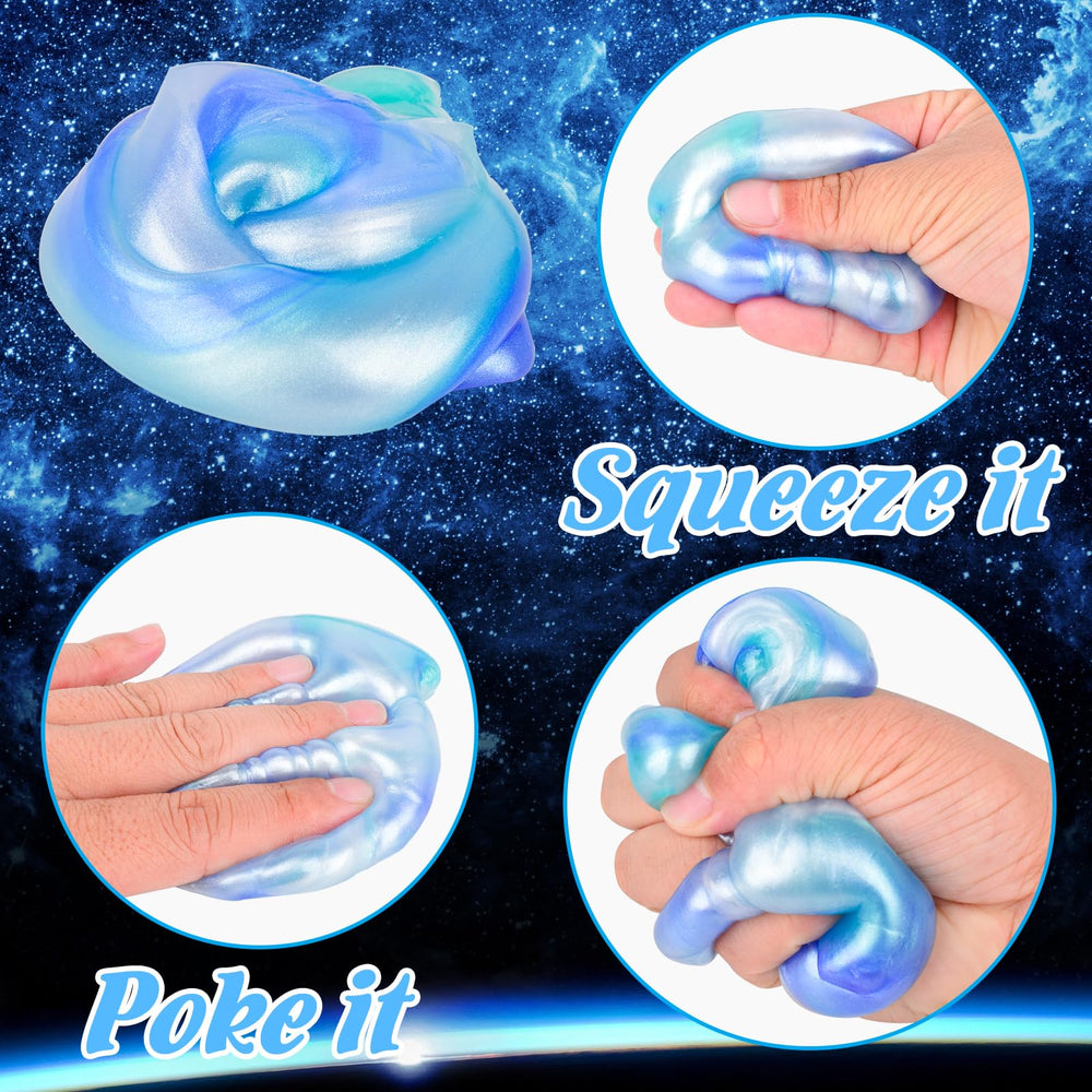 MERMAIDSLIME Galaxy Slime Ball non sticky formula ideal for classroom rewards.
