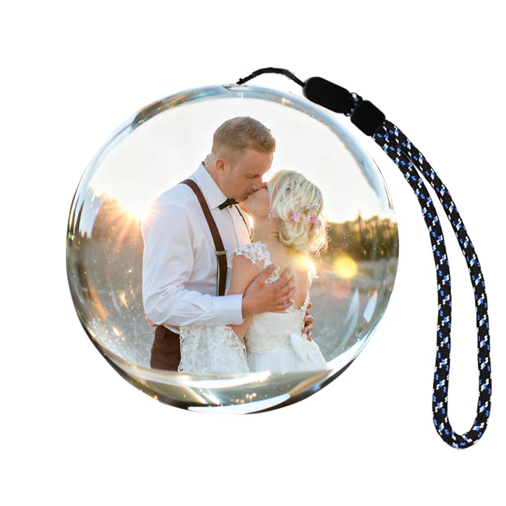 MEROCOLE 2.7-inch crystal ball video player displaying memories in a floating effect, ideal for gifts.