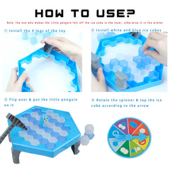 Meroqeel Save Penguin Break Ice: safe ABS plastic ensures smooth edges for kids hands.