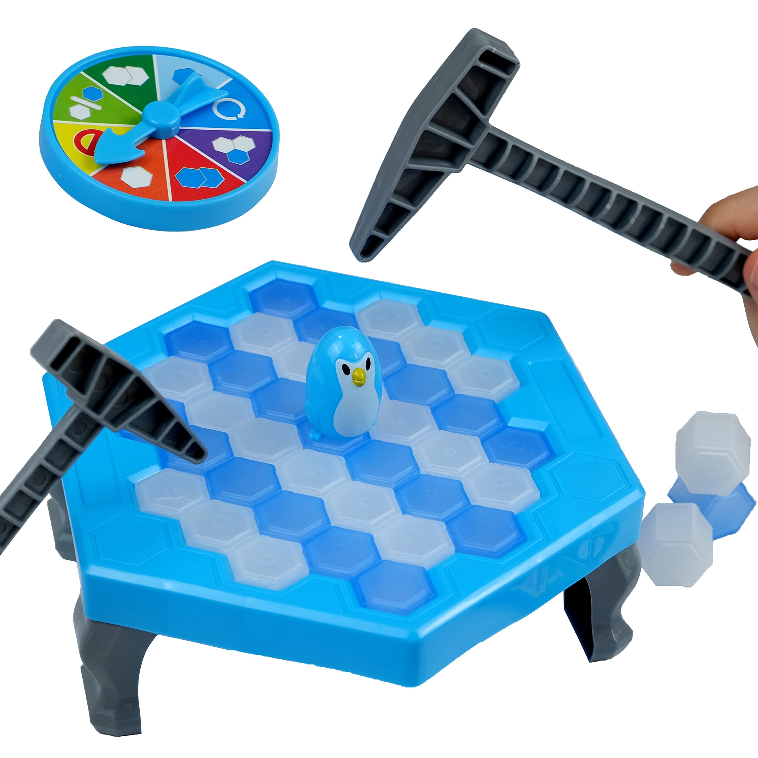 Meroqeel Save Penguin Break Ice: cubes on the ice plate for a playful family challenge.