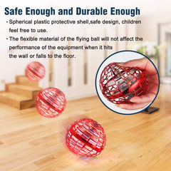 MERRYHOME Flying Ball Toy red USB charging, quick charge for longer play sessions.