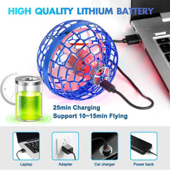 MERRYHOME Flying Orb Ball Toy blue durable design withstands crashes.