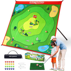 MerryMove 6-angle adjustable chipping mat for versatile home practice.