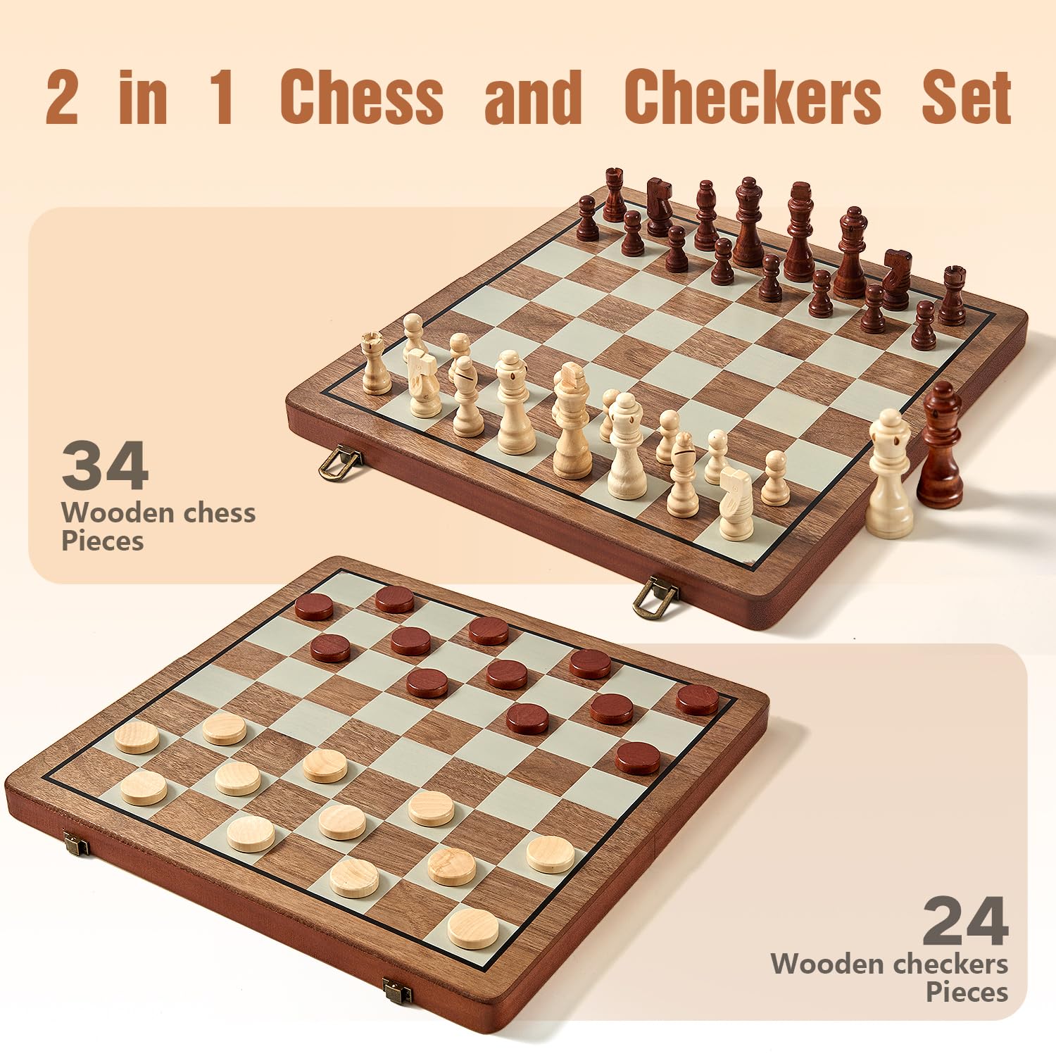 MerryPony checkers on board showing clear piece movement and playability