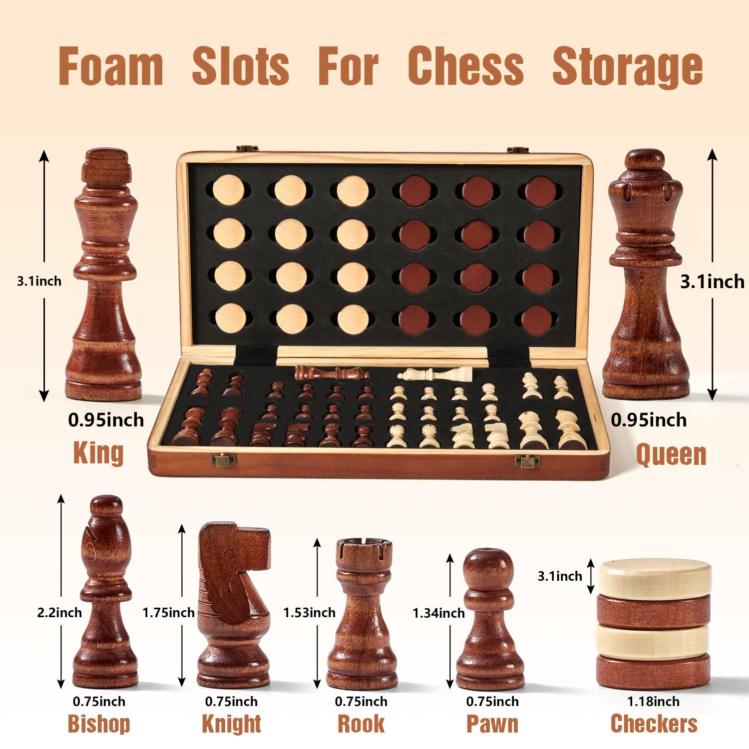 Two extra queen pieces included with MerryPony chess set for expanded strategy