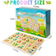 MerryPony dinosaur puzzle sparks imagination with tactile peg pieces.
