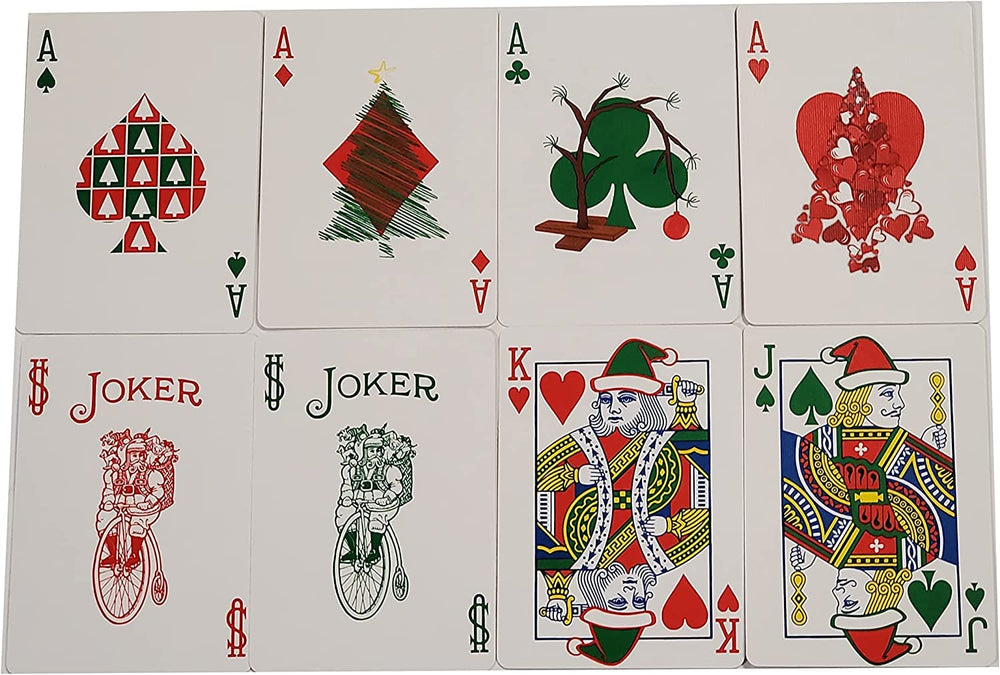 Merz67 red-green colorway invites festive card play and gift appeal.