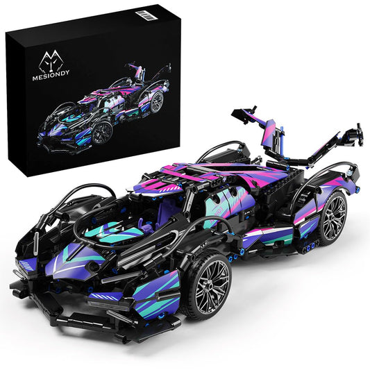 Mesiondy 1:14 race car model front view for display and play