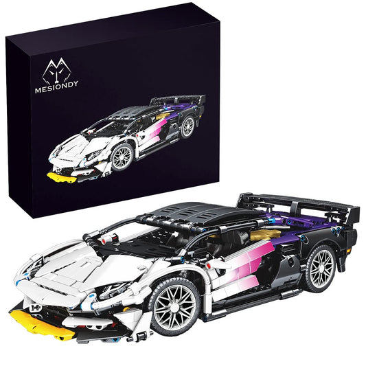 Mesiondy 1:14 supercar model body showing sleek lines for display and detailed assembly