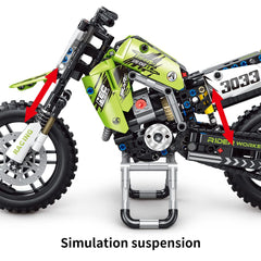 Mesiondy motorcycle model engine linkage detail reveals refined construction