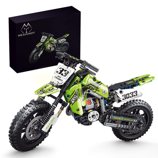 Mesiondy motorcycle model front view showing sleek build for display