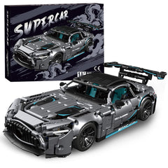 Mesiondy sports car building blocks kit cover showcases sleek design and durable construction for display.