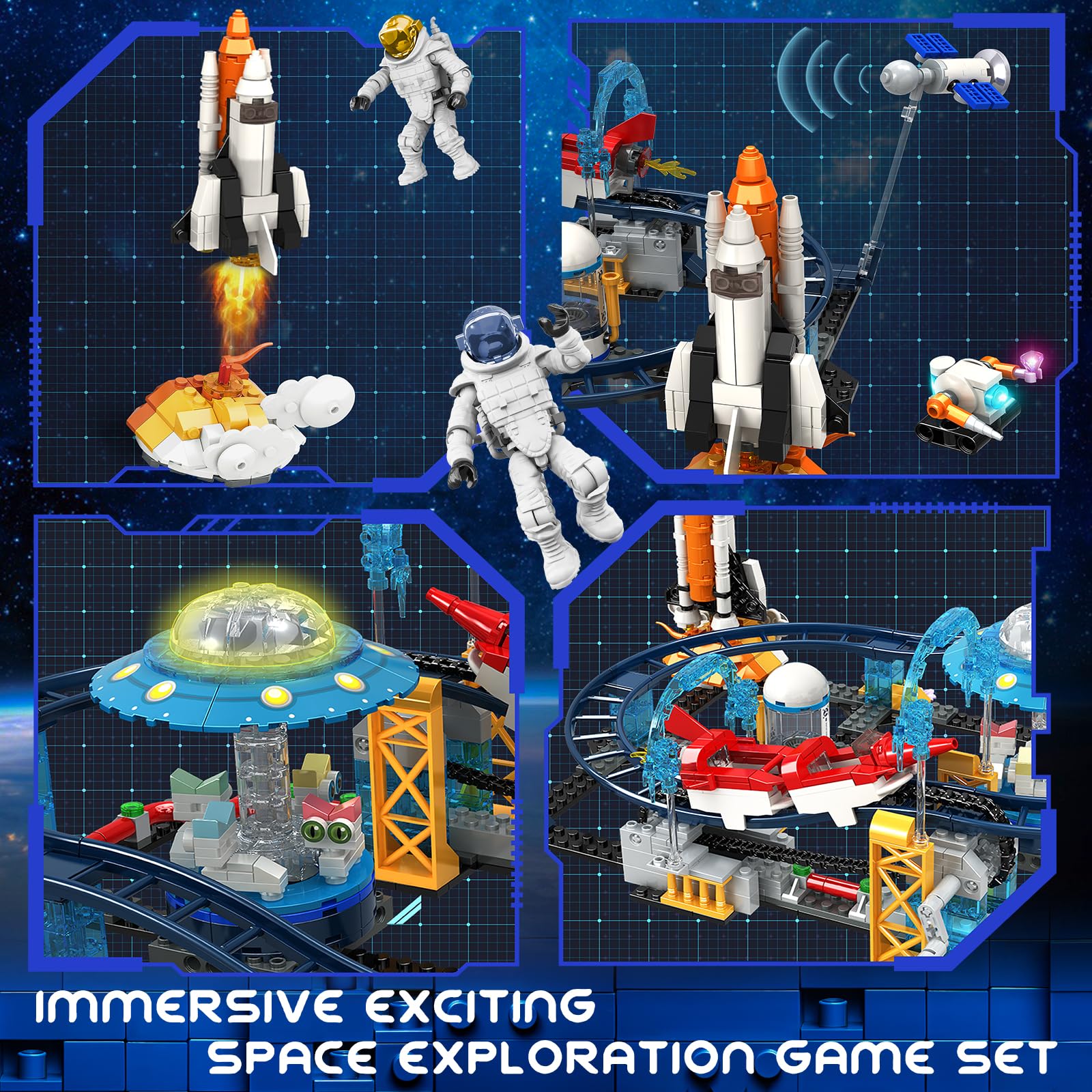 mesproud rocket launch pad – sturdy base for dynamic coaster setups