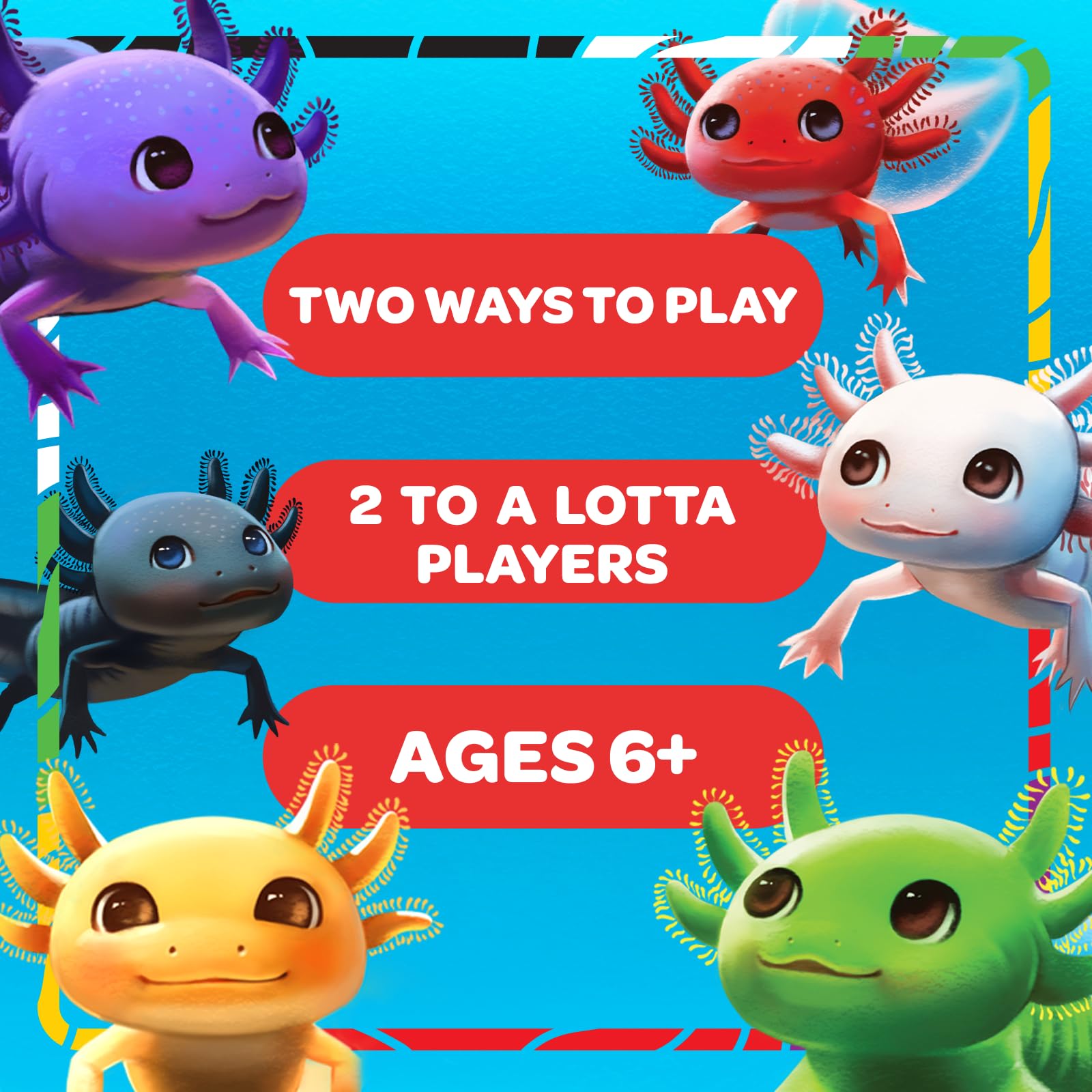Messy Table Games A Lotta Axolotls travel-compact pack for on-the-go fun