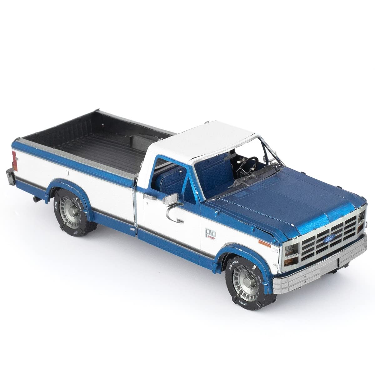 Metal Earth 1:43 scale Ford F-150 model label for accurate modeling