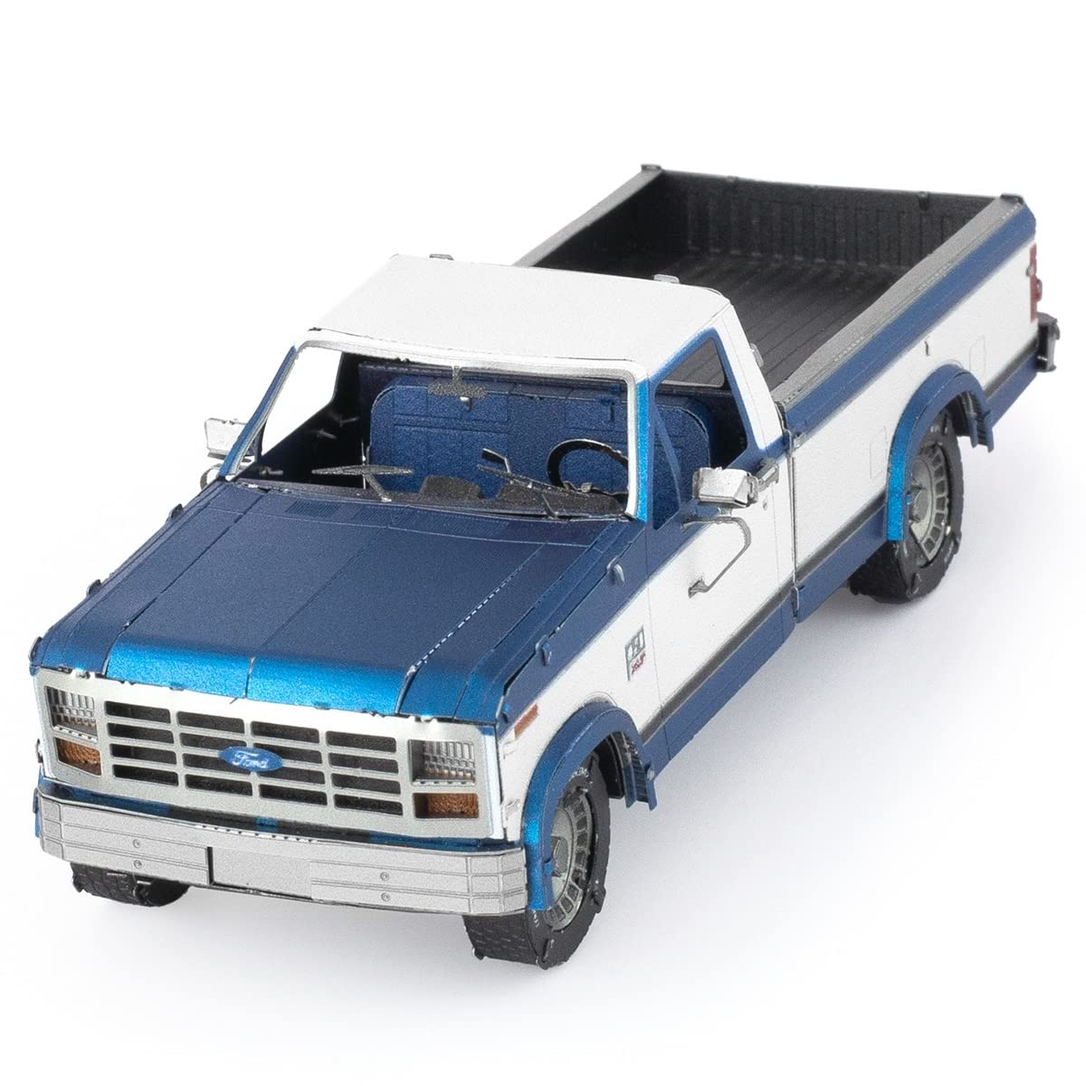 Metal Earth Ford F-150 model sheet with pre-cut parts for quick assembly