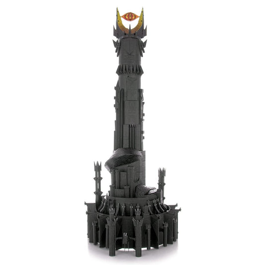 Metal Earth Barad Dur 3D model kit parts laid out for easy hobby assembly