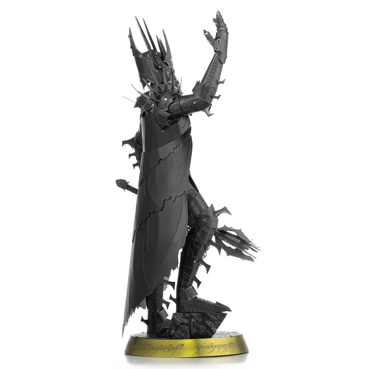 Metal Earth Sauron tweezers included for careful tab connections during assembly.