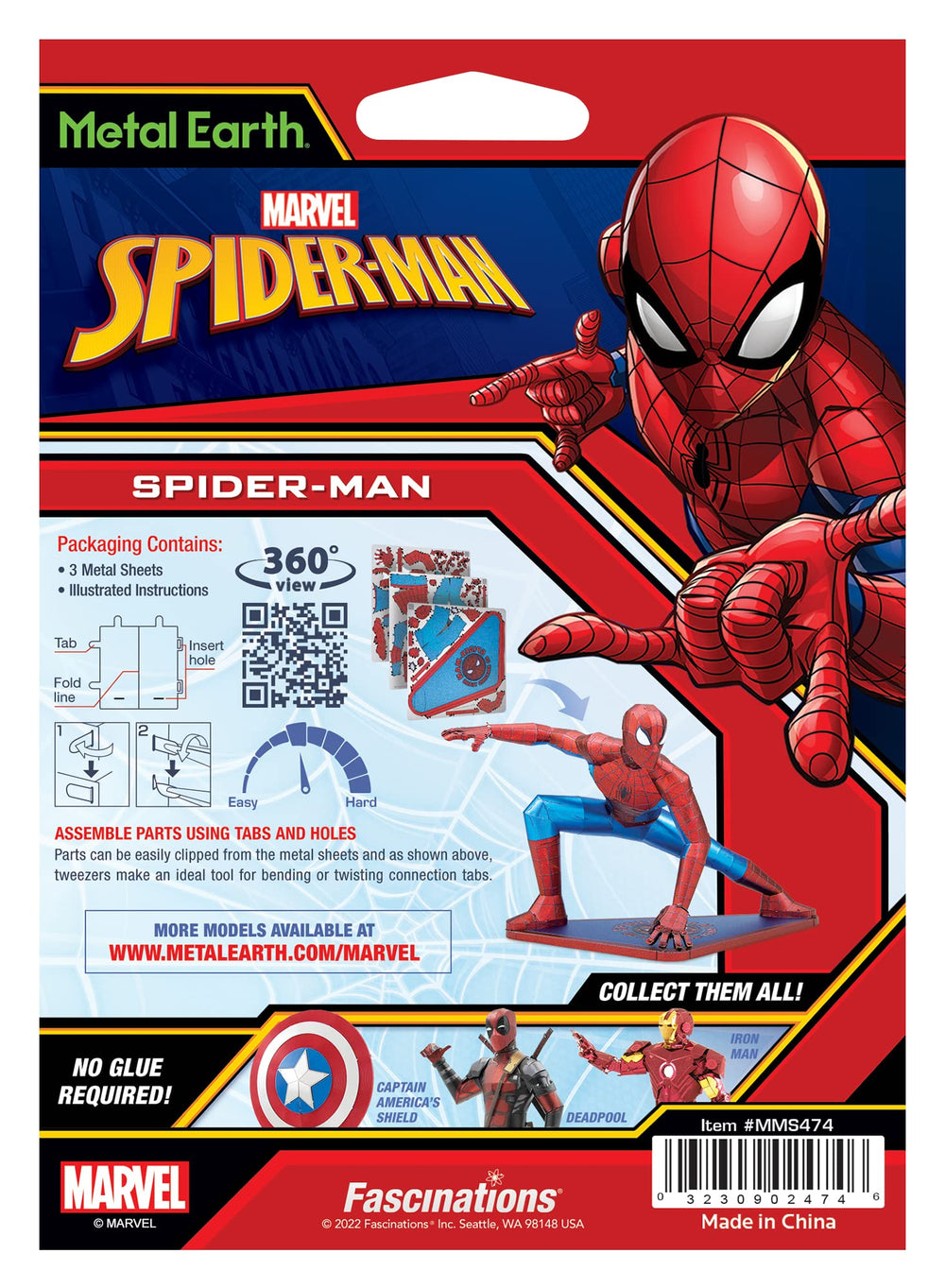 Metal Earth Spider-Man display-ready model boosts your collection