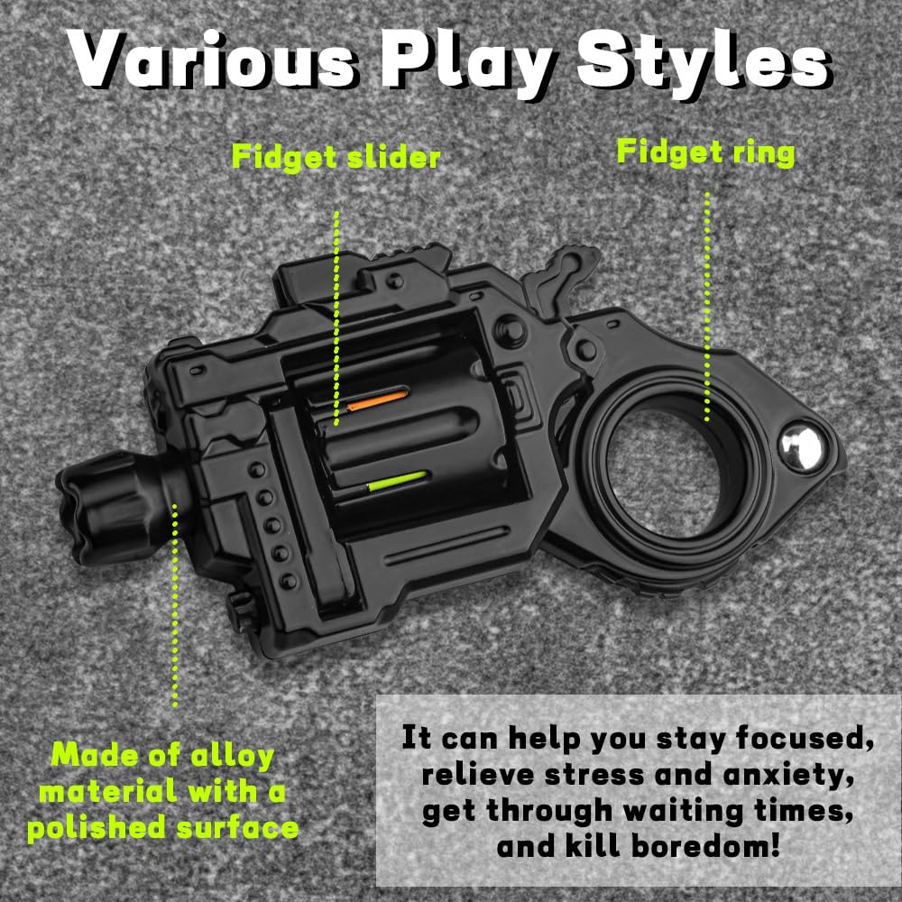 Metal Fidget Gun all-in-one gadget combines focus and stress relief.