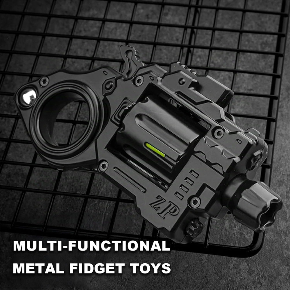 Metal Fidget Gun spinner ring delivers motion to relieve tension.