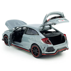 Metanyl Civic Type R toy car interior detail close-up, craftsmanship for display.