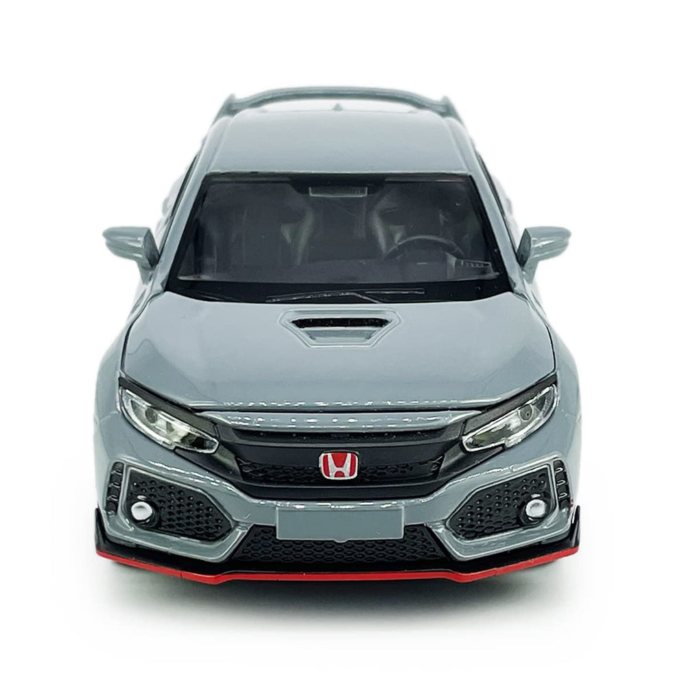 Metanyl Civic Type R toy car cement gray finish, sturdy display piece.