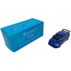 1/36 scale Metanyl Impreza WRX STI blue model for display and play