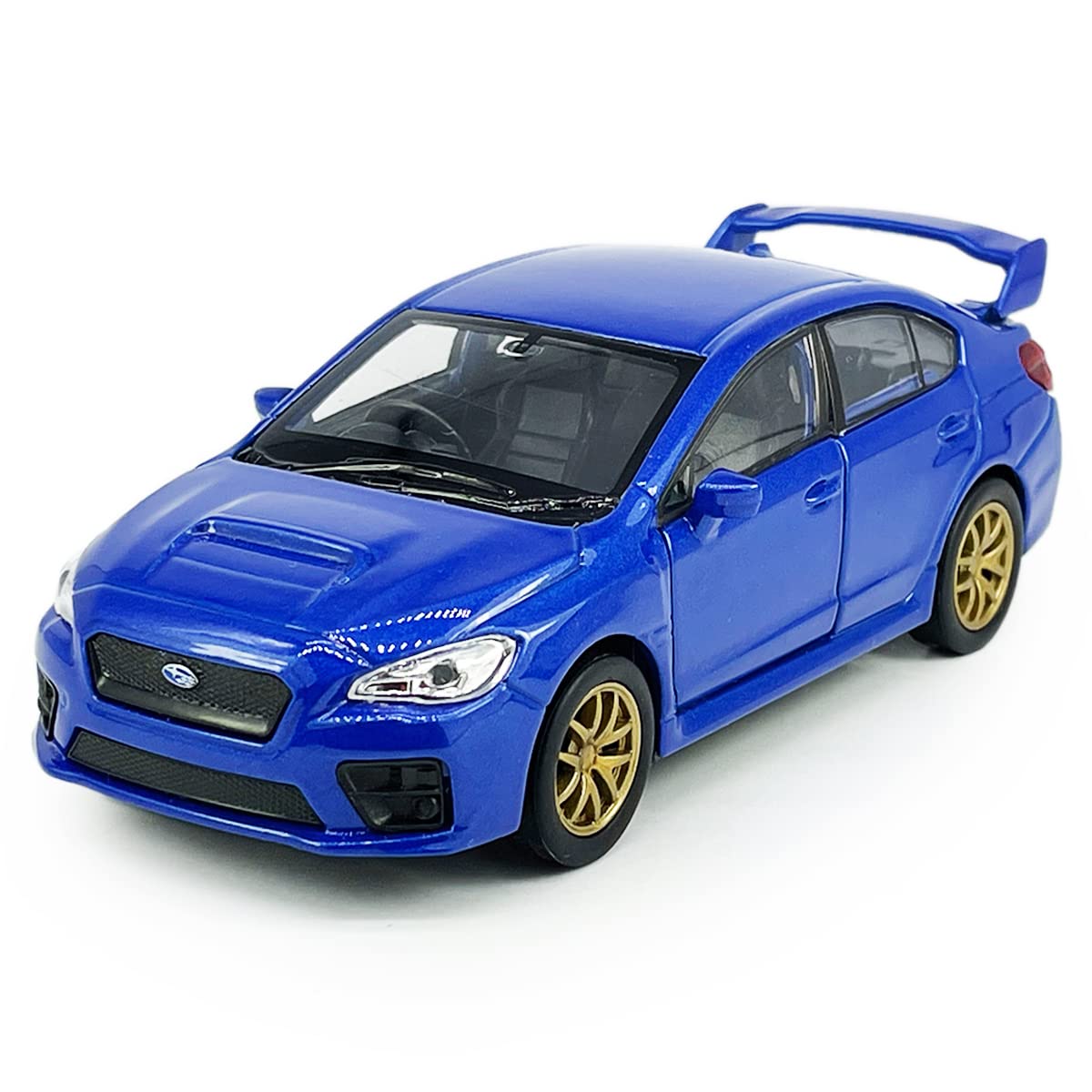 Metanyl Impreza WRX STI blue diecast model for display or play