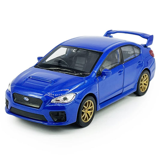 Metanyl Impreza WRX STI blue diecast model for display or play