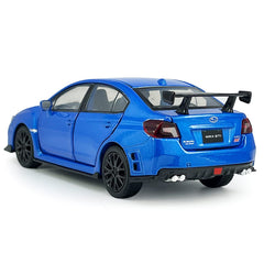 Wheels and tires close-up for realism on Metanyl S207 blue diecast