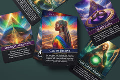 Metaphoracle Abundant Attraction cards measure 3.15 x 4.72 inches for portable practice.