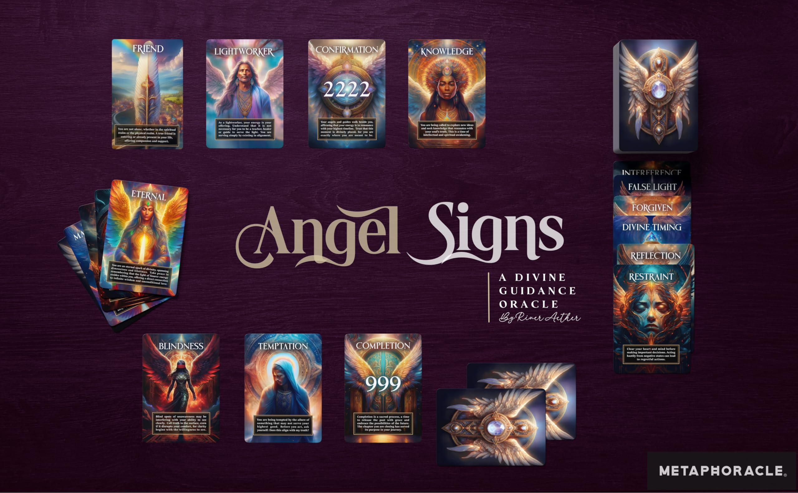 Metaphoracle Angel Signs yes/no spread card shows quick insights for decisions.