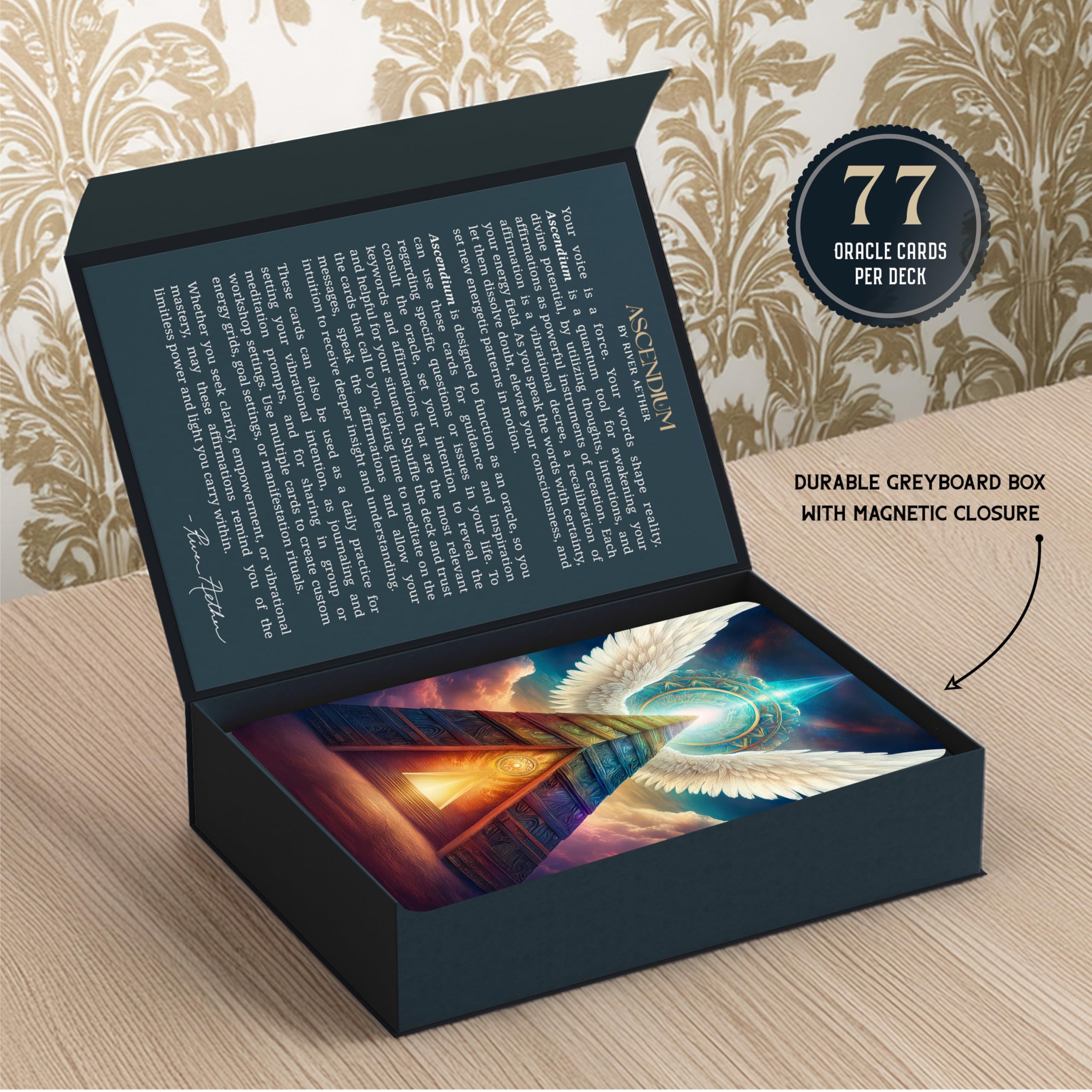 Metaphoracle Ascendium ideal for energy-work sessions and mindful rituals at home.