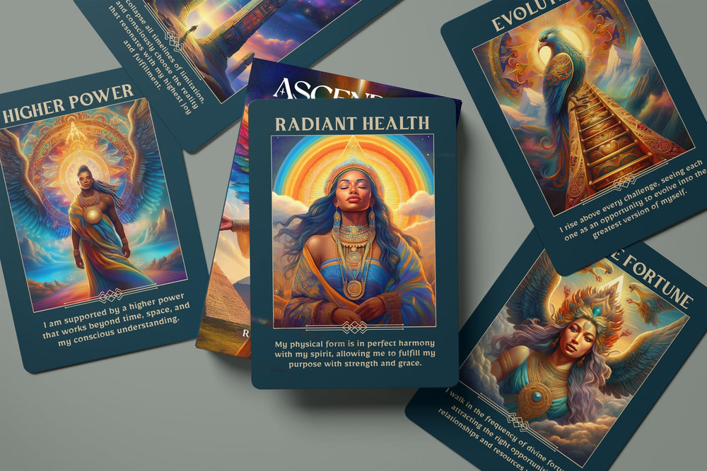 Metaphoracle Ascendium luminous artwork enhances readings and mindful intention during divination.